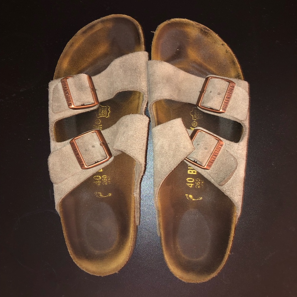 Birkenstock, Arizona taupe suede